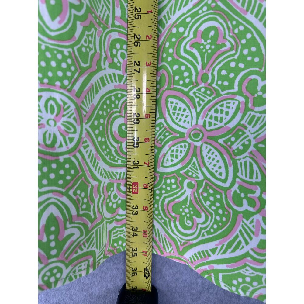 NWT Crown & Ivy Women sz S Pink Green V Neck Shift Dress Coastal Preppy Workwear - Picture 6 of 9